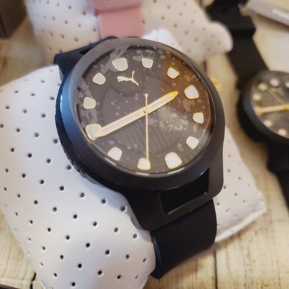 PUMA WATCH Reset V1 Three Black Silicone P5033 - Picture 5 of 8